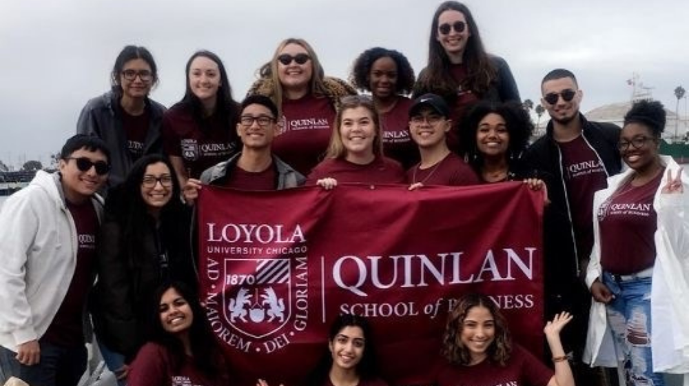 Group photo of our Quinlan Ramble to LA group on our port of LA tour.